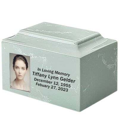 Coastal Marble Photo Urn