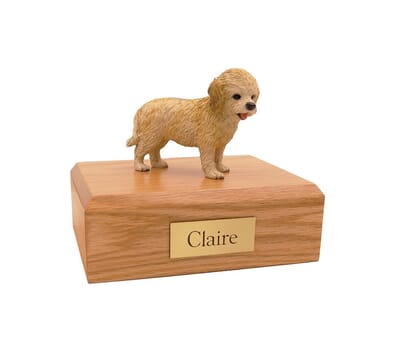 Cockapoo Blonde Large Dog Urn