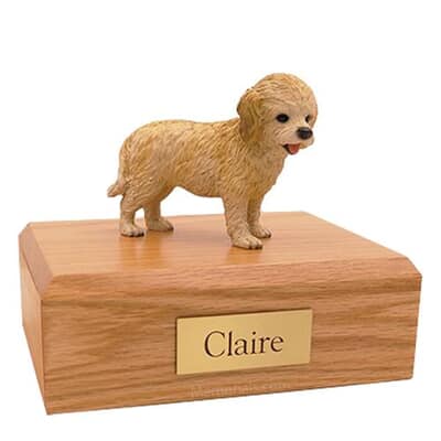 Cockapoo Blonde Large Dog Urn