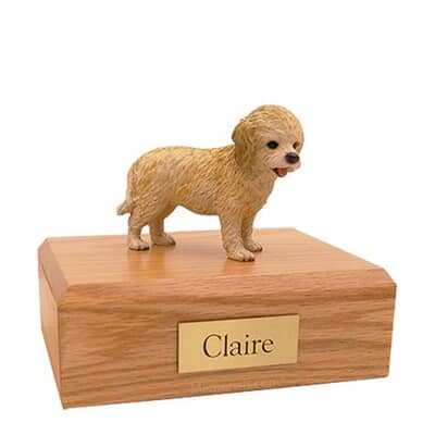 Cockapoo Blonde Medium Dog Urn