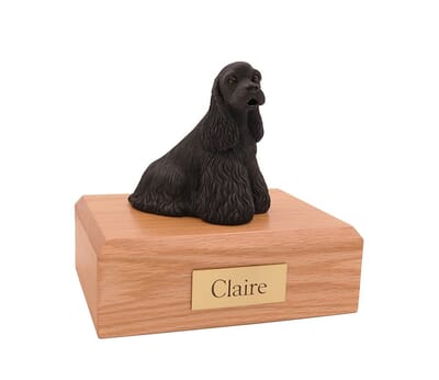 Cocker Spaniel Black Dog Urns