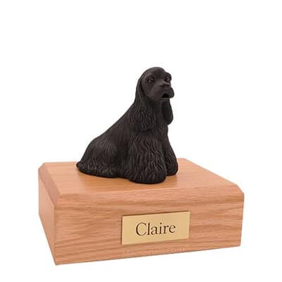 Cocker Spaniel Black Medium Dog Urn