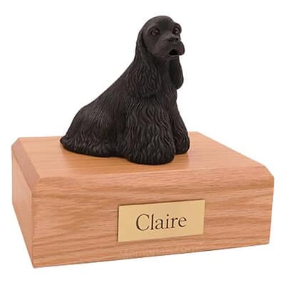 Cocker Spaniel Black X Large Dog Urn