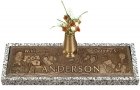 Expression Bronze Grave Marker For Two II