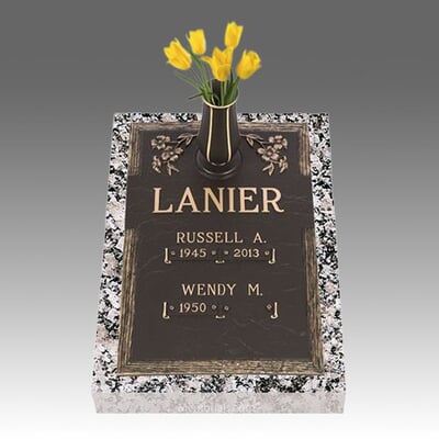 Companion Dogwood Deep Bronze Headstone