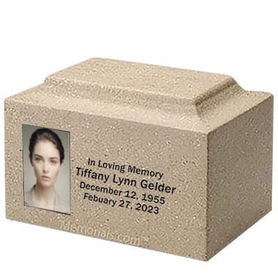 Compassionate Stone Photo Urn