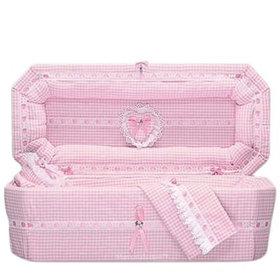 Country Pink Large Child Casket