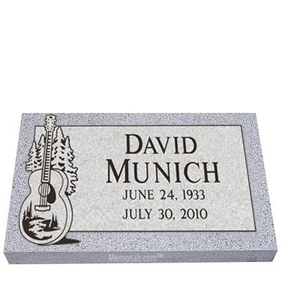 Country Song Granite Grave Marker 24 x 14
