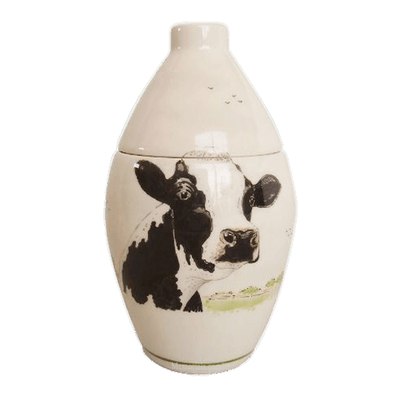 Cow Ceramic Cremation Urn