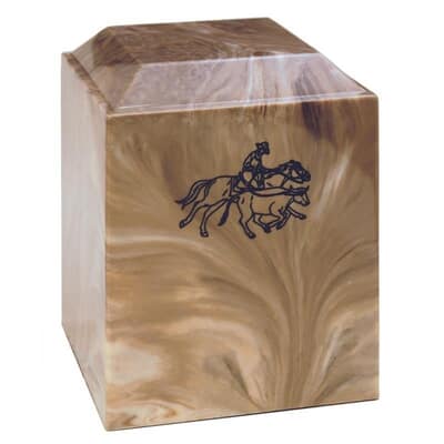 Cowboy Cultured Cremation Urn