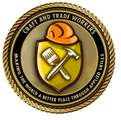 Craft and Trade Workers Small Medallion