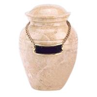 Cream Pet Marble Urn