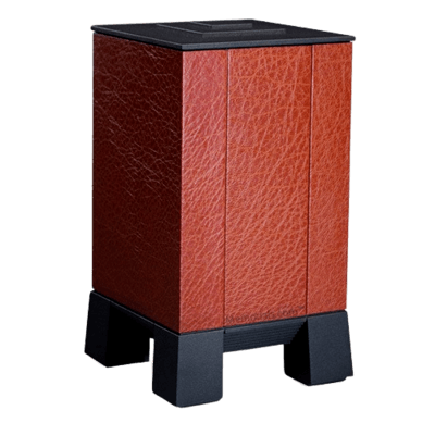 Orange & Orange Modern Cremation Urn