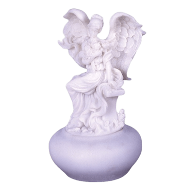 Angel on Bench Keepsake Cremation Urn