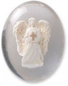 Angel with Cross Comfort Stone Keepsake