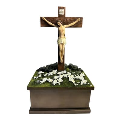 Crucifix Cross Cremation Urn