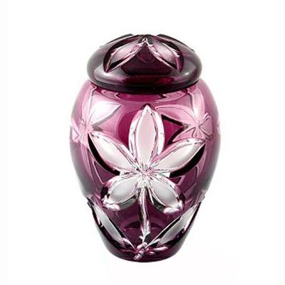 Crystal Amethyst Flower Keepsake Urn