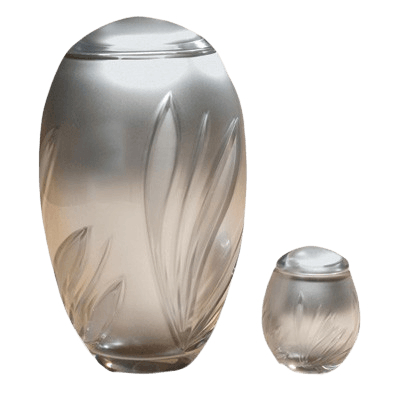 Crystal Bloom Glass Cremation Urns