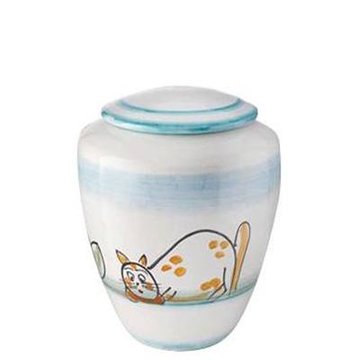 Curioso Ceramic Small Cat Urn