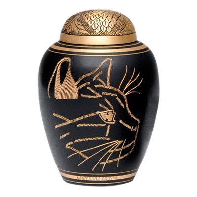 Curious Cat Cremation Urn II