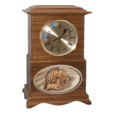 Daddys Love Clock Walnut Cremation Urn