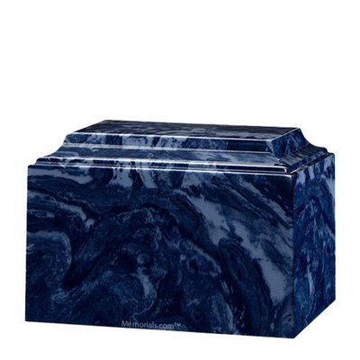 Dark Blue Pet Mini Cultured Marble Urn