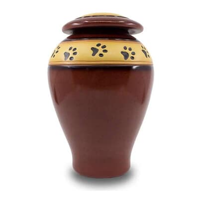Dark Burgundy Ceramic Pet Urns