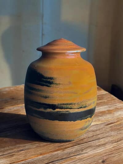Desert Sunset Small Ceramic Urn
