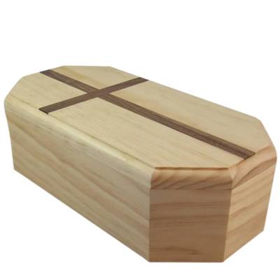 Dignified Pine Cremation Urn