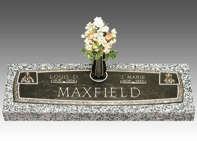 Dignity Arc of Tribute Bronze Headstone 44 x 14