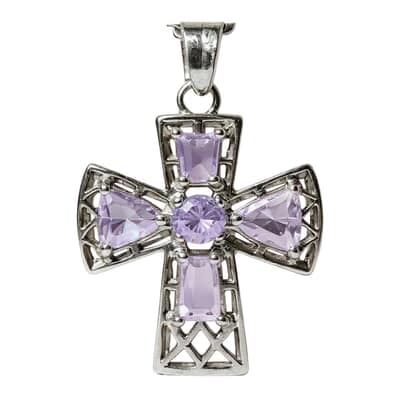 Divine Cross Cremation Diamond Necklace