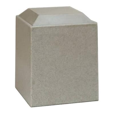 Dove Gray Cultured Memorial Urn