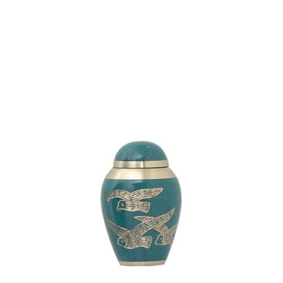 Doves Green Keepsake Urn