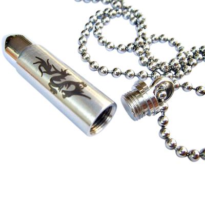 Dragon Bullet Urn Necklace