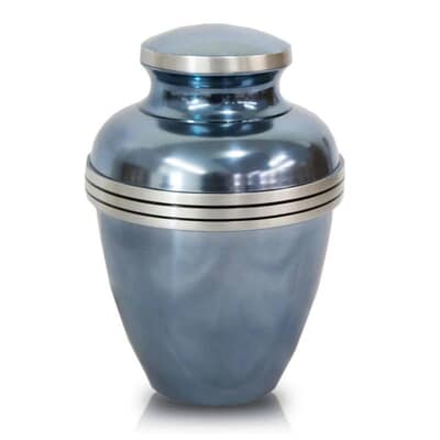 Dusted Blue Memorial Cremation Urn