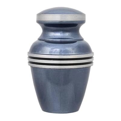 Dusted Blue Memorial Keepsake Urn