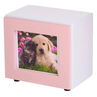 Dusted Pink Photo Pet Urns Dusted Pink Photo Pet Urns