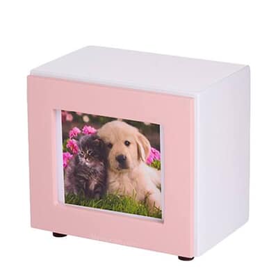 Dusted Pink Small Photo Pet Urn