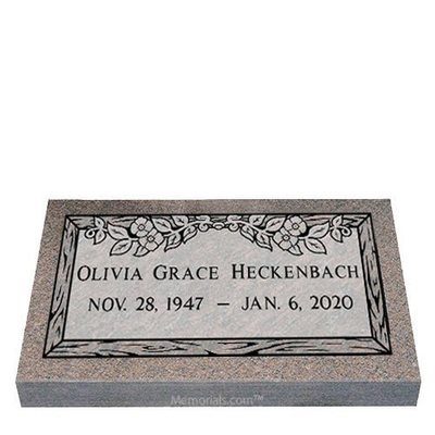 Dynasty Dogwood Granite Grave Marker 28 x 18