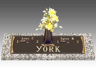 Dynasty Everlasting Bronze Headstone 44 x 13
