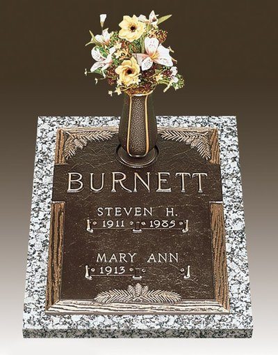 Dynasty Pine Deep Bronze Headstone 16 x 24