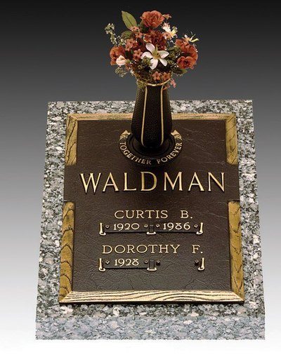 Dynasty Simplicity Deep Bronze Headstone 24 x 30