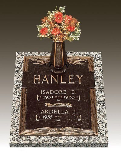Dynasty Wheat Deep Bronze Headstone 16 x 24
