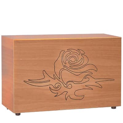 Elegant Floral Cremation Urn