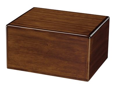 Elegant Walnut Wood Funeral Urn