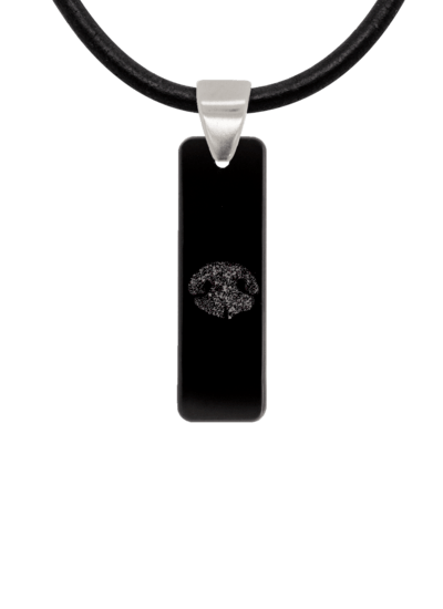 Black Noseprint Bar Pendant