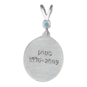 Pet Paw Print Sterling Keepsake Pendant