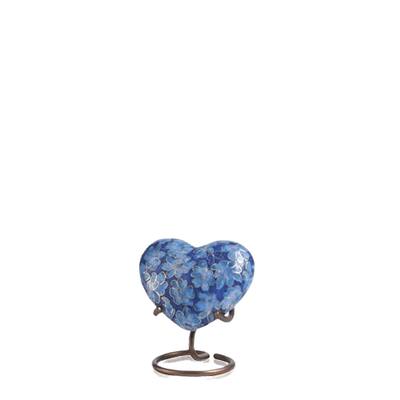 Azure Essence Heart Cloisonne Urn