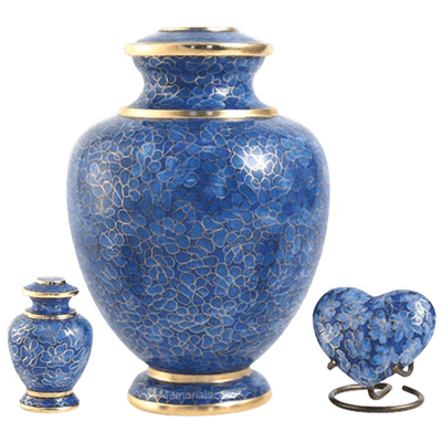 Azure Essence Cloisonne Cremation Urns