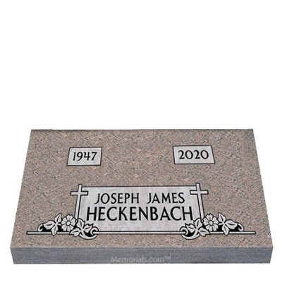 Eternal Devotion Granite Grave Marker 28 x 16